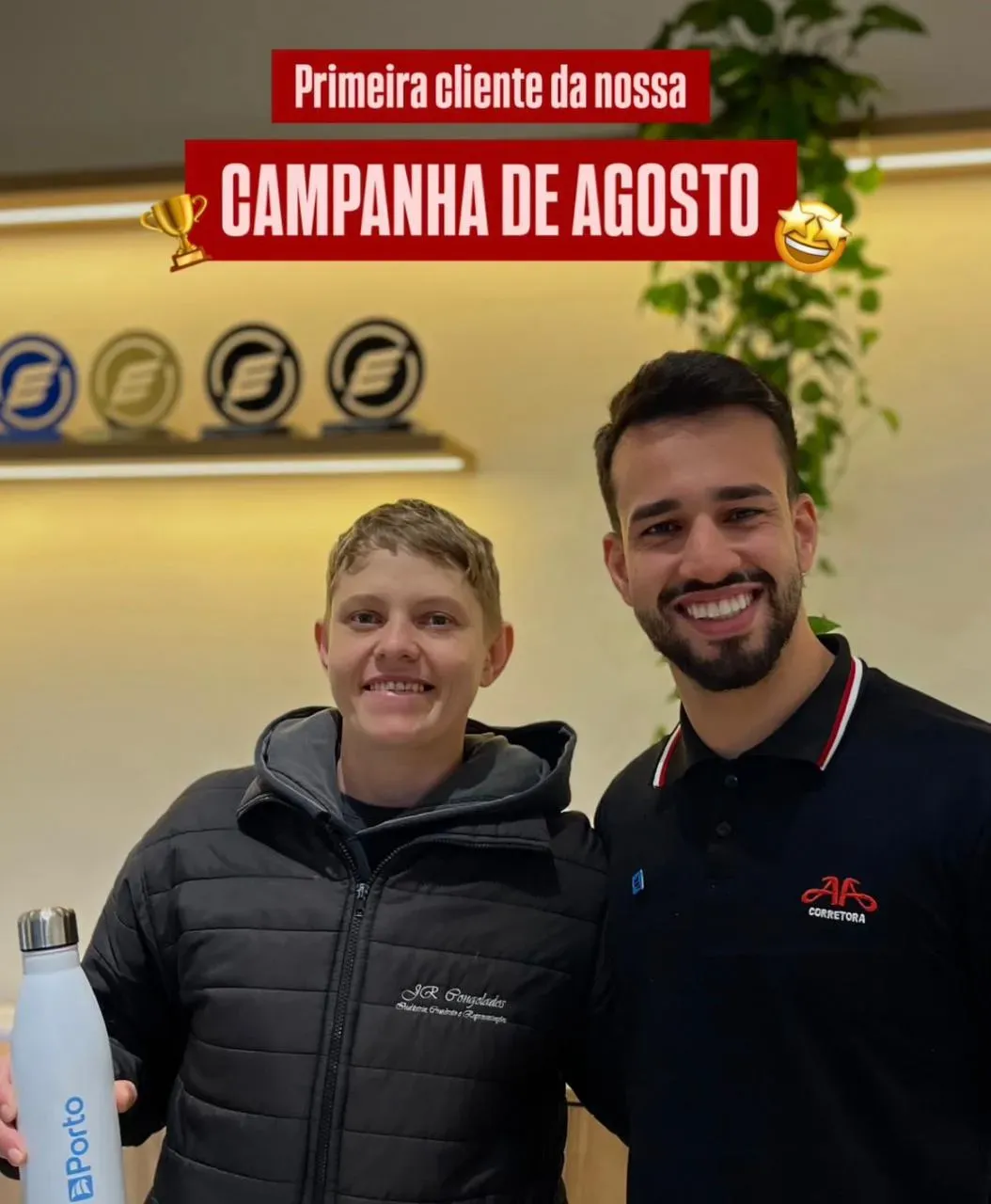 Primeira cliente premiada